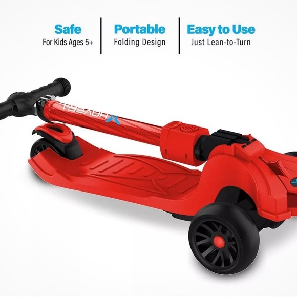 Hover-1 Ziggy Folding Kick Scooter for Kids (5+ Year Old) | Features Lean-to-... - Picture 4 of 8